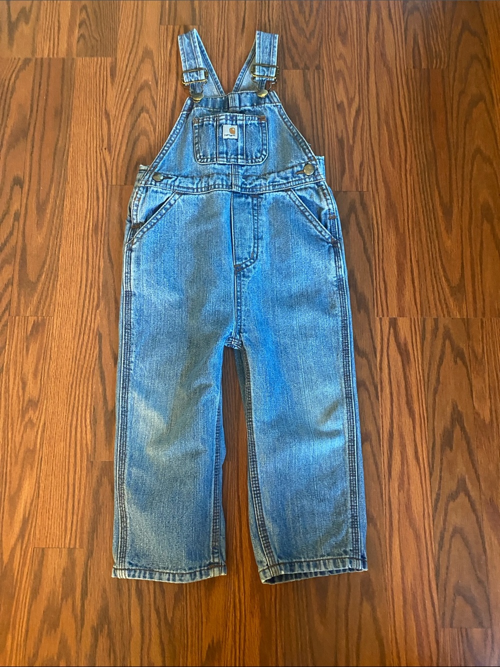 Carhartt Kids Blue Denim Overalls